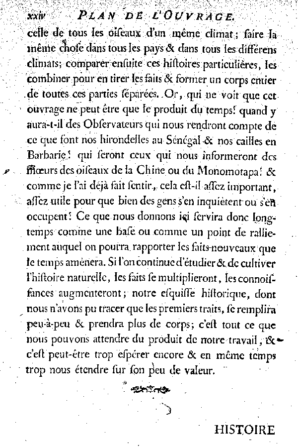 PLAN de l'Ouvrage.