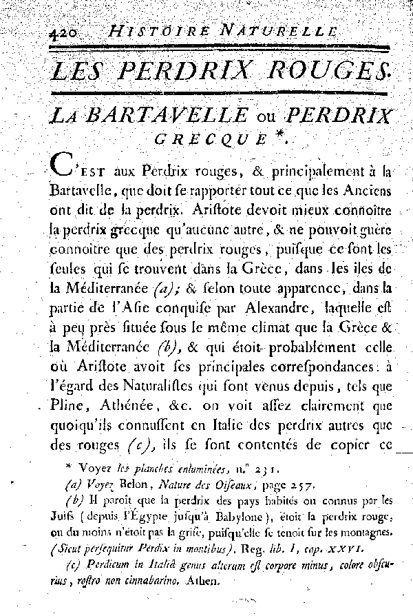 La Bartavelle ou Perdrix grecque