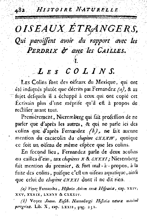 I. Les Colins