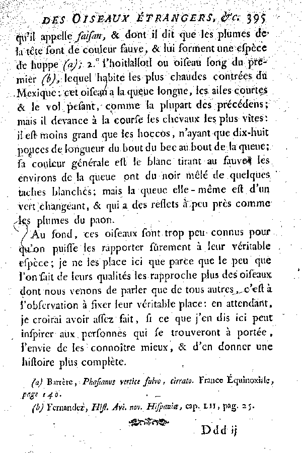 VIII. Le Parraca et l'Hoitlallotl