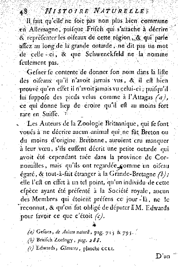 La petite Outarde, vulgairement la Canepetière