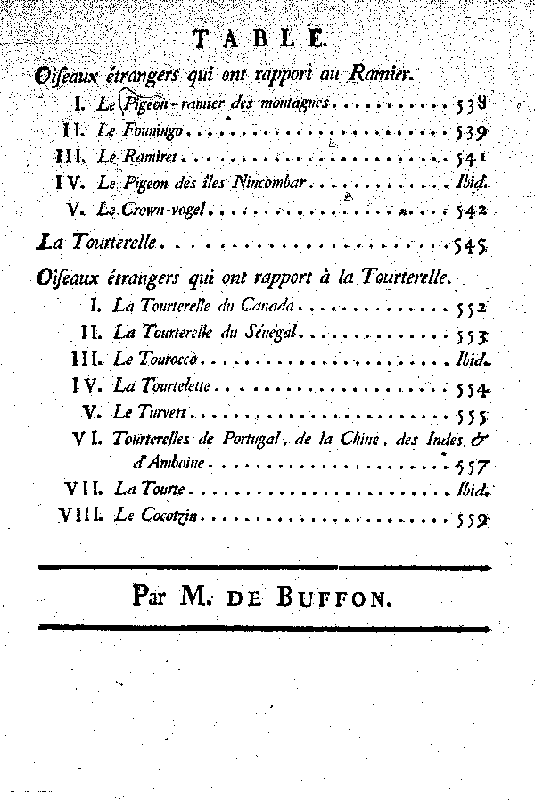 Table des matières