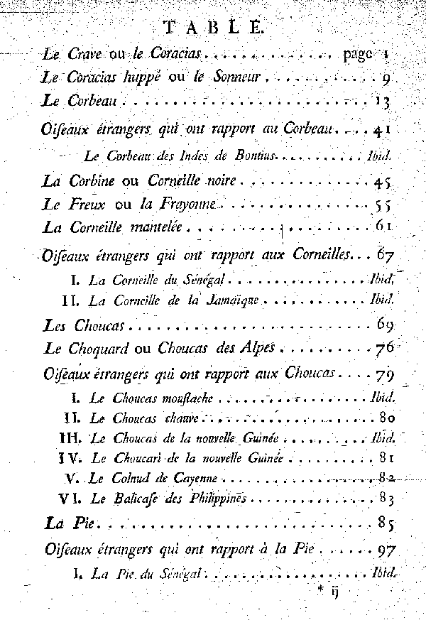 Table des matières