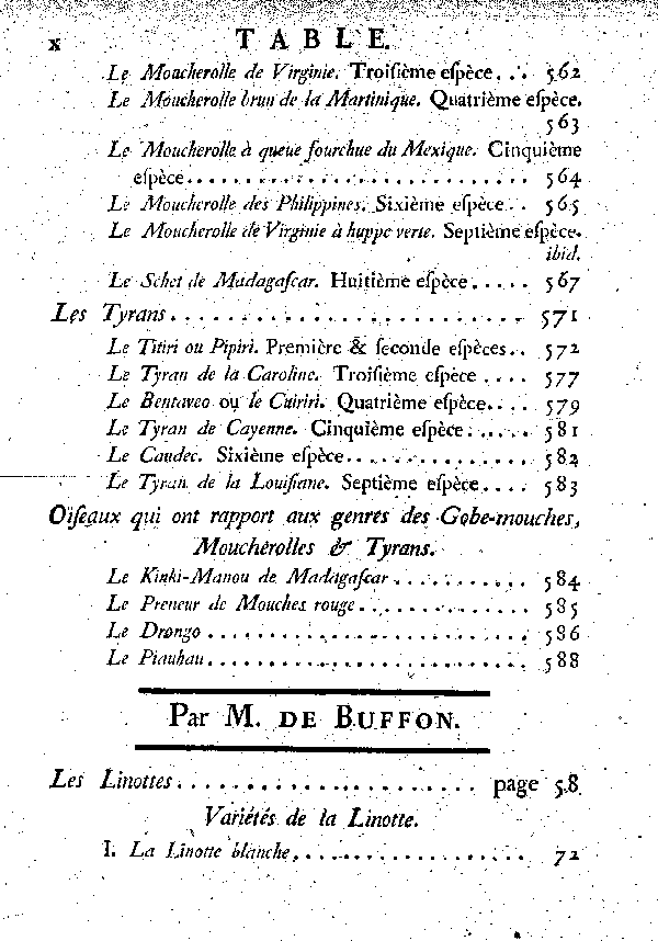 Table des matières