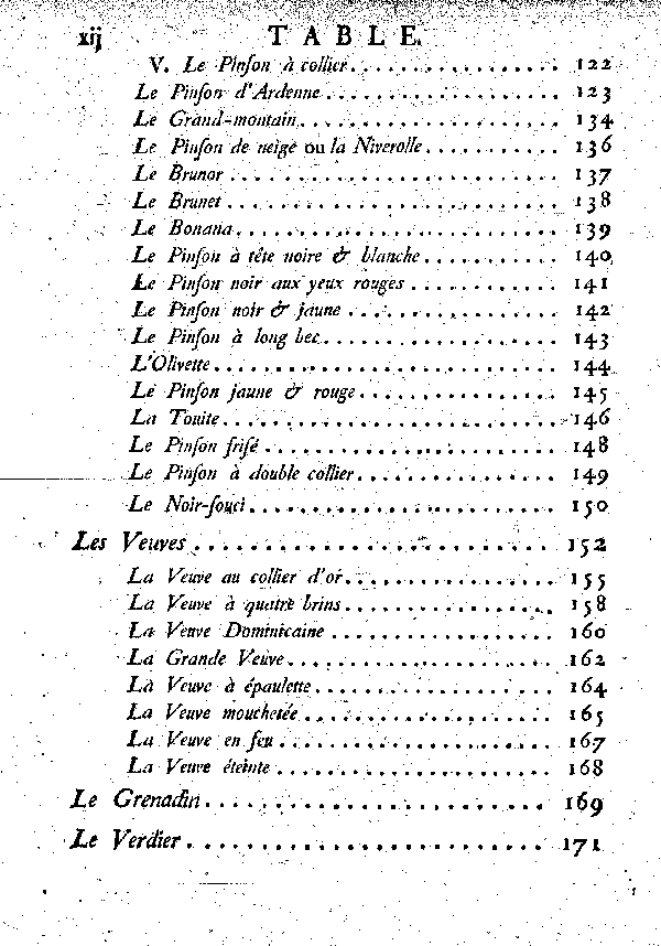 Table des matières