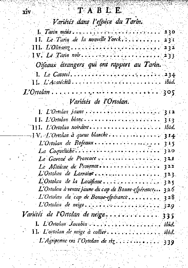 Table des matières