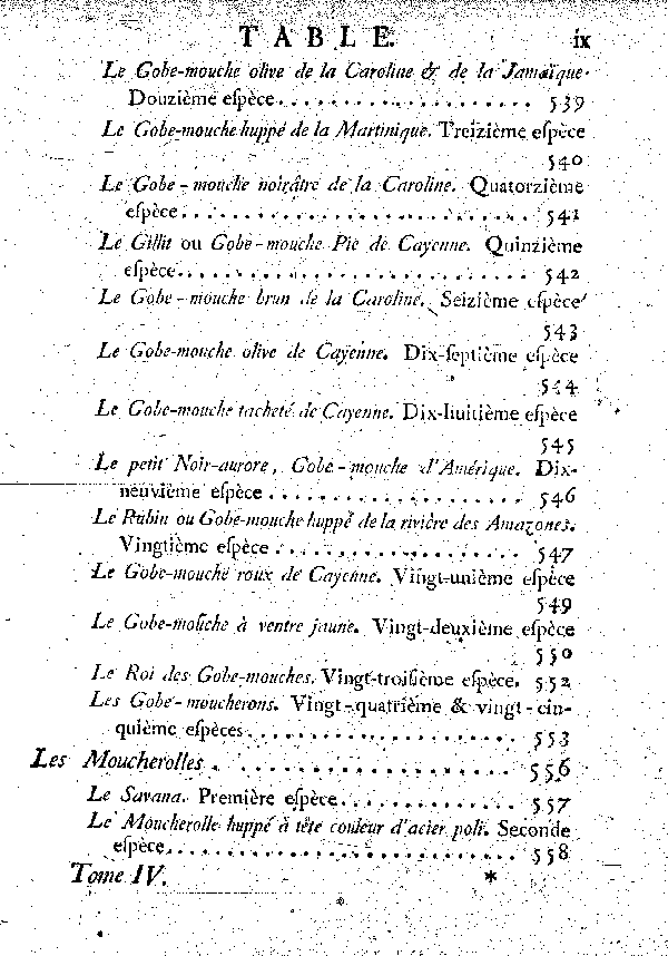 Table des matières