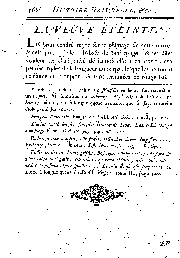 La Veuve éteinte.