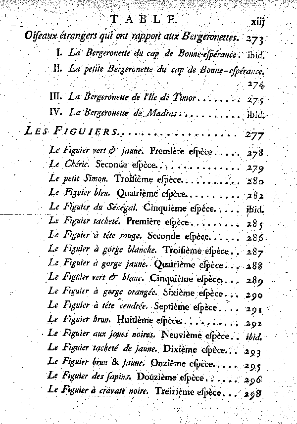 Table des matières