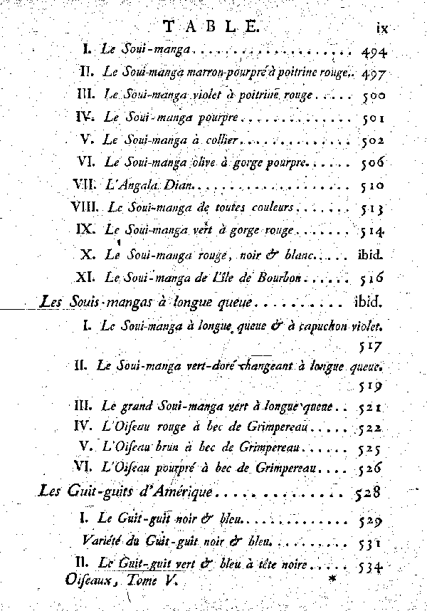 Table des matières