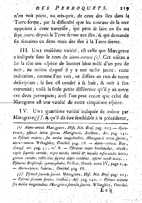 Variétés de l'Aourou-couraou.