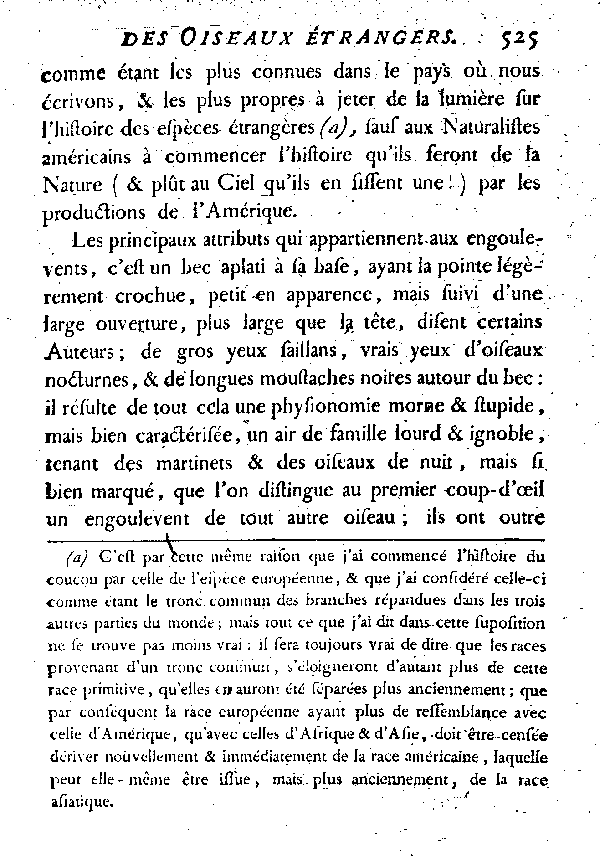 Oiseaux étrangers qui ont rapport à l'Engoulevent.