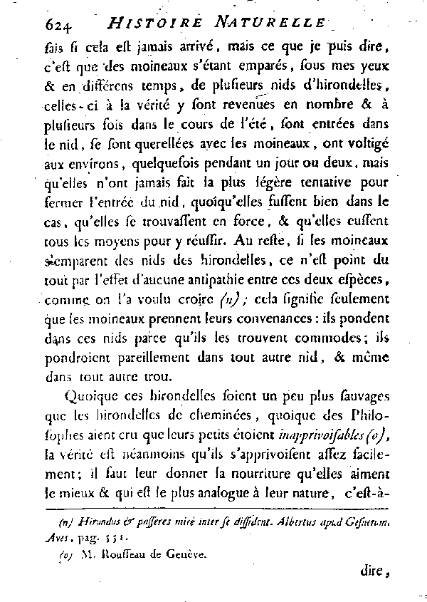 L'Hirondelle au croupion blanc ou l'Hirondelle de fenêtre.