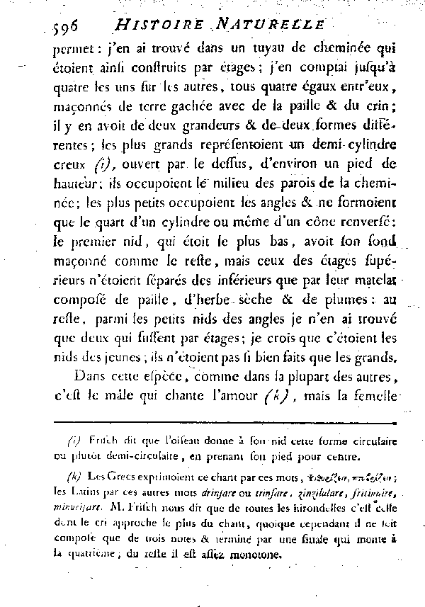 L'Hirondelle de cheminée ou l'Hirondelle domestique.