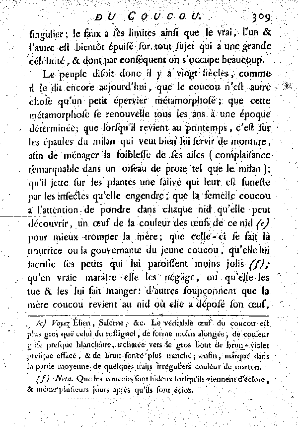 Par M. DE BUFFON.LE COUCOU.