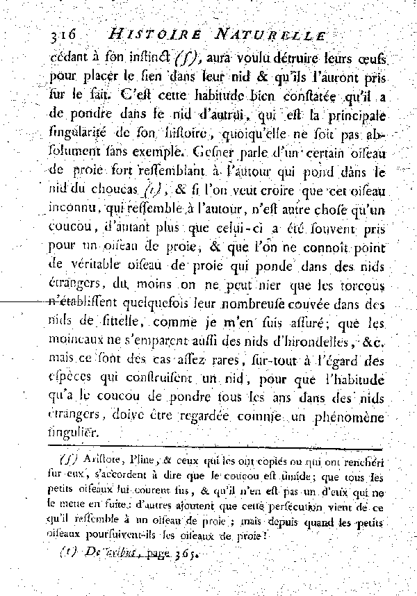 Par M. DE BUFFON.LE COUCOU.