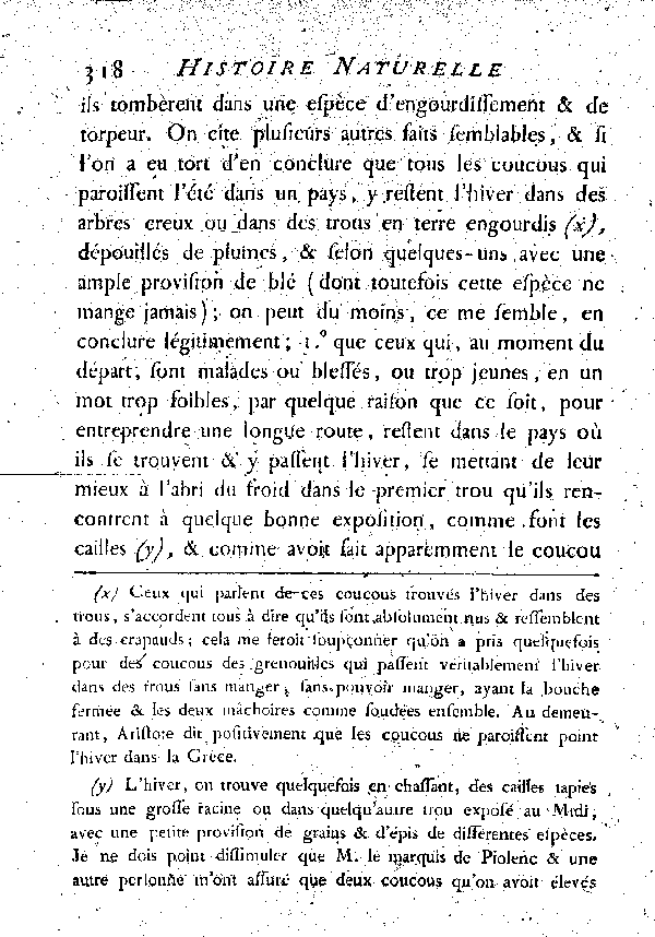 Par M. DE BUFFON.LE COUCOU.