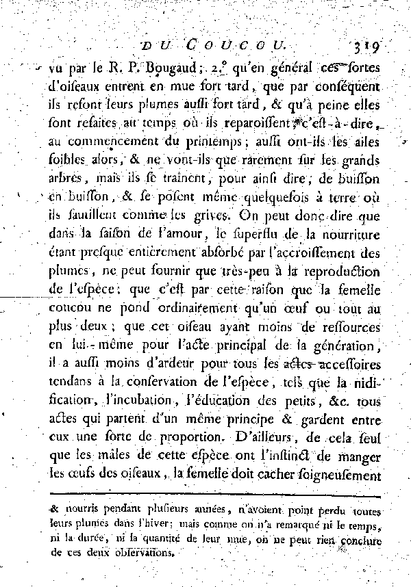 Par M. DE BUFFON.LE COUCOU.