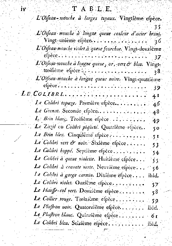 Table des matières