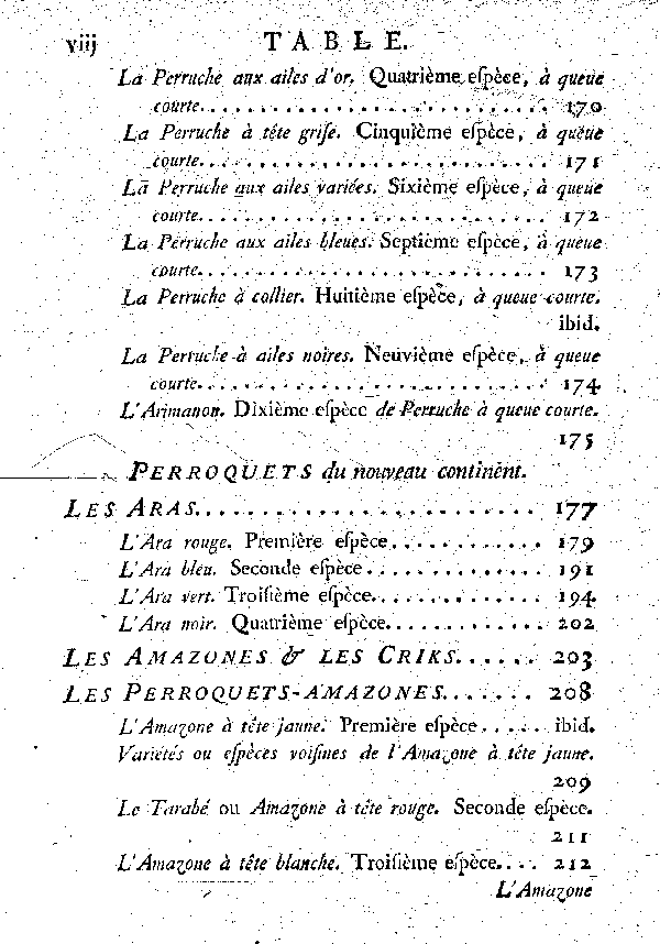 Table des matières