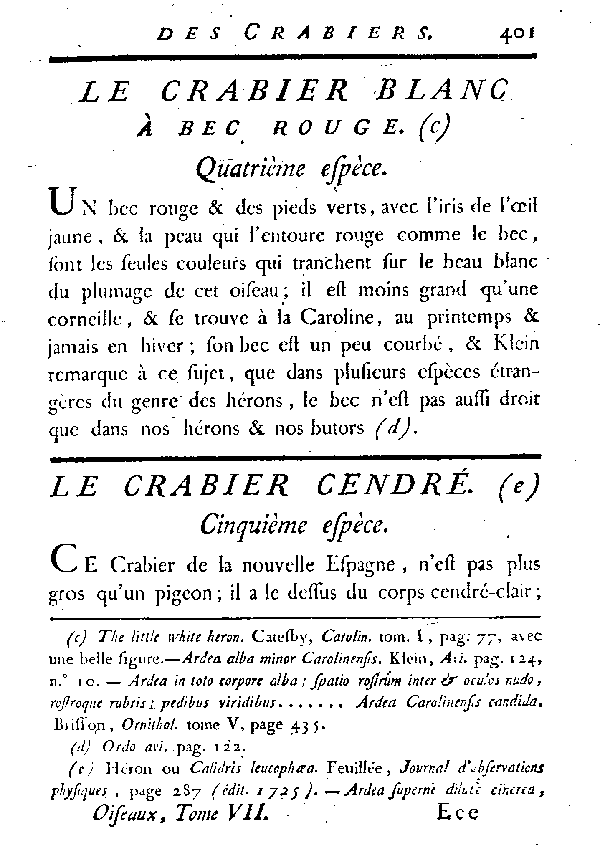 Le Crabier cendré.