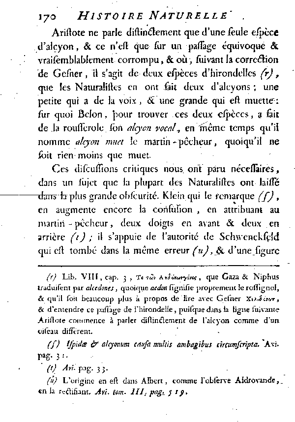 LE MARTIN-PêCHEUR ou L'ALCYON.