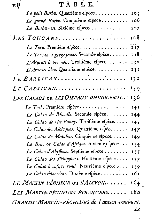 Table des matières