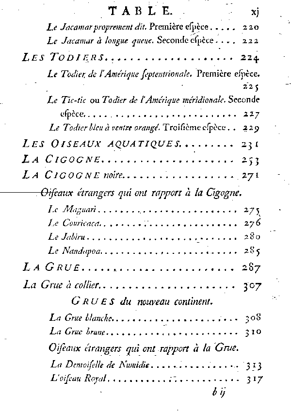 Table des matières