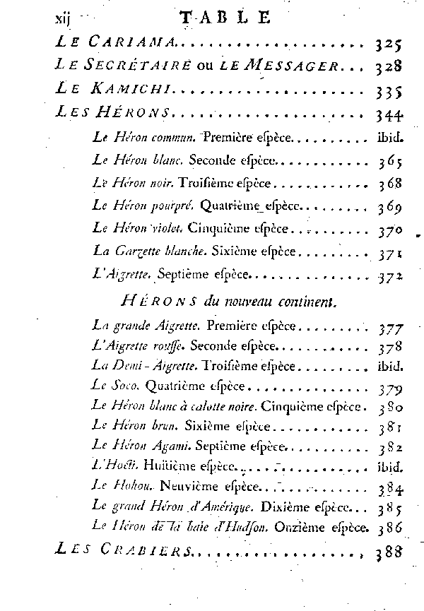 Table des matières