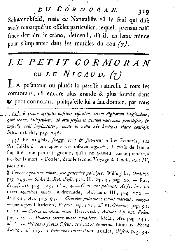 Le petit Cormoran ou le Nigaud.