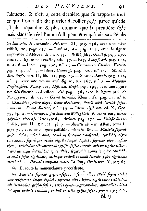 Le Pluvier à collier.