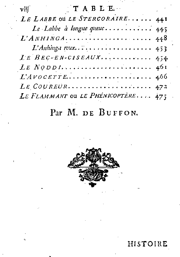 Table des matières