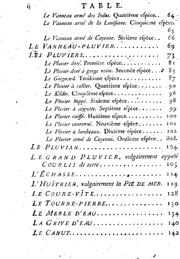 Table des matières