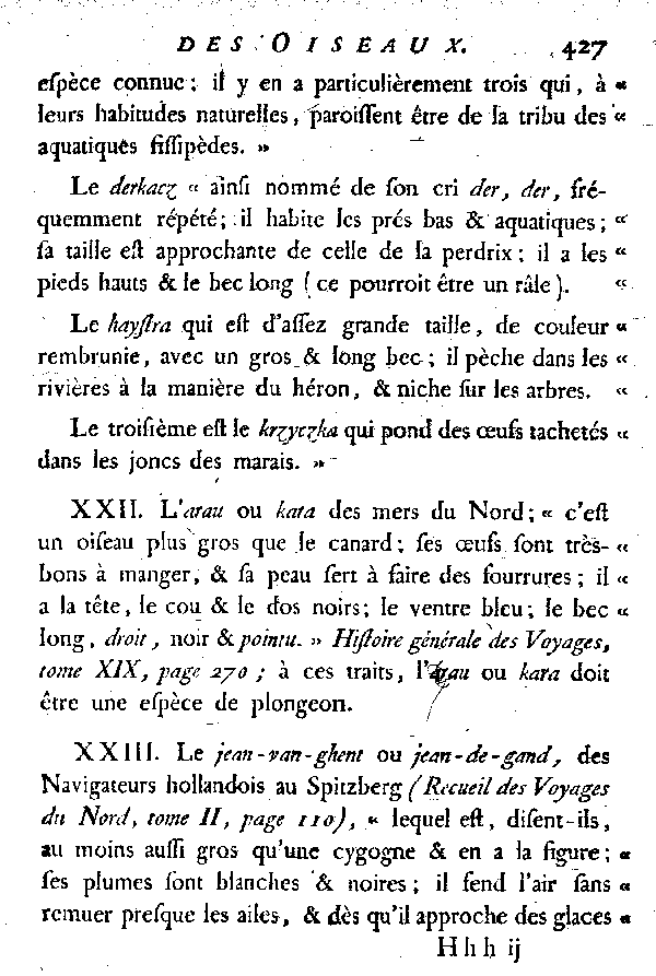 NOTICES et indications de quelques espèces d'Oiseaux incertaines ou inconnues.