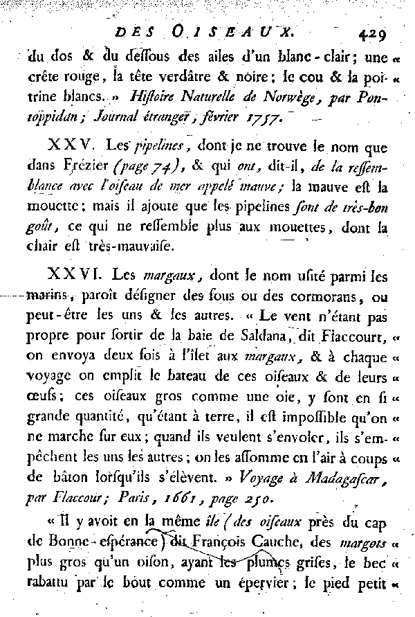 NOTICES et indications de quelques espèces d'Oiseaux incertaines ou inconnues.