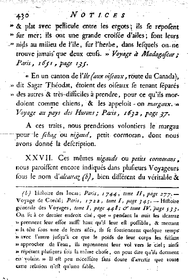 NOTICES et indications de quelques espèces d'Oiseaux incertaines ou inconnues.