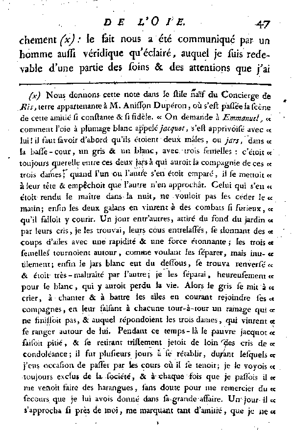 L'OIE.