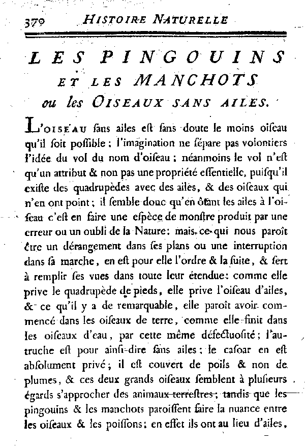 LES PINGOUINS et LES MANCHOTS ou les Oiseaux sans ailes.