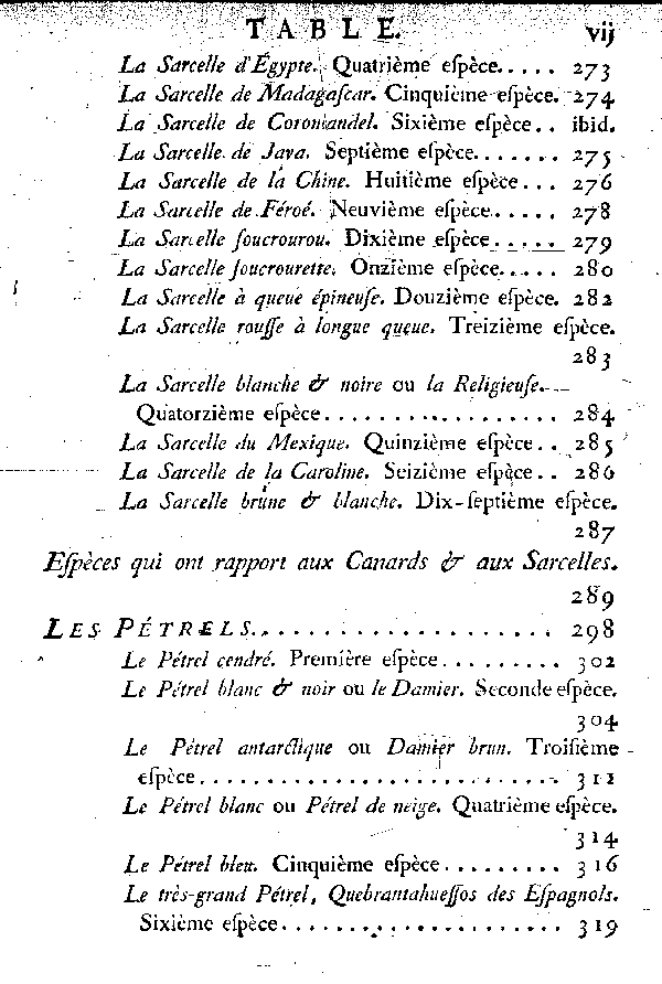 Table des matières