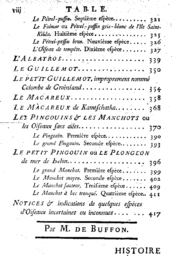 Table des matières