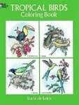 Tropical Birds Coloring Book